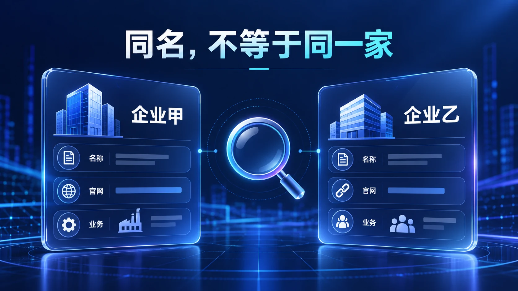 企业身份区分示意